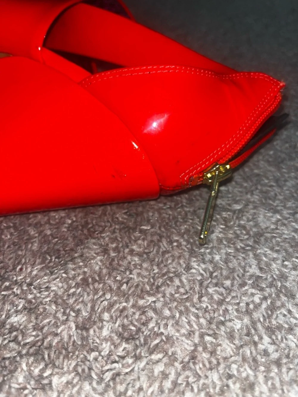 Jessica Simpson Red/Orange Wedges with Ankle Strap - Picture 13 of 16